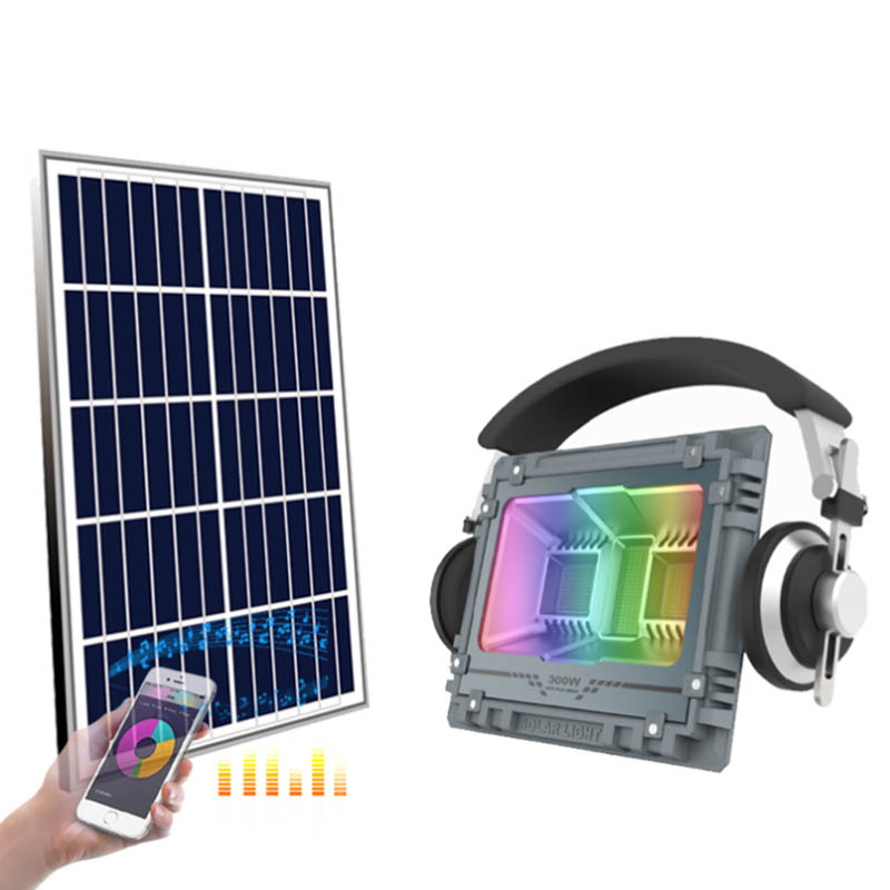 BP-AWC Fashion design RGB solar flood lights for outdoor